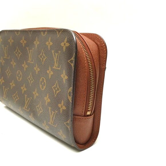 Authentic Louis Vuitton Brown Monogram Orsay Clutch Hand Bag Unisex - Picture 4 of 16